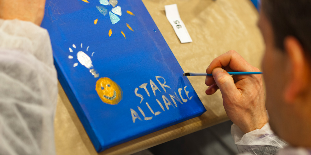 Paint Event - Star Alliance, der Firmenname darf nicht fehlen